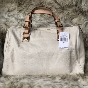 NWT Michael Kors Grayson Satchel in Vanilla
